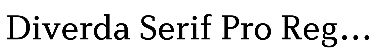 Diverda Serif Pro Regular